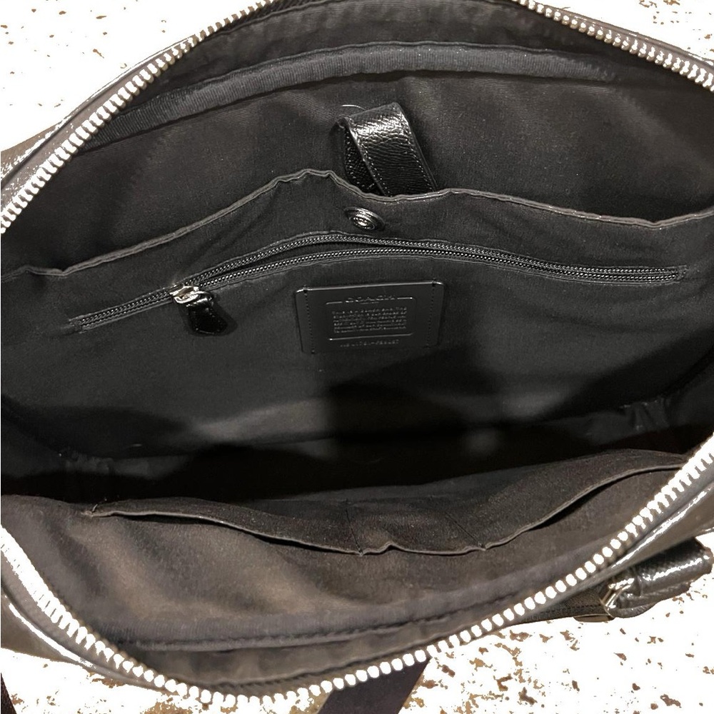 Coach Black Leather Laptop Bag - Picture 5 of 5